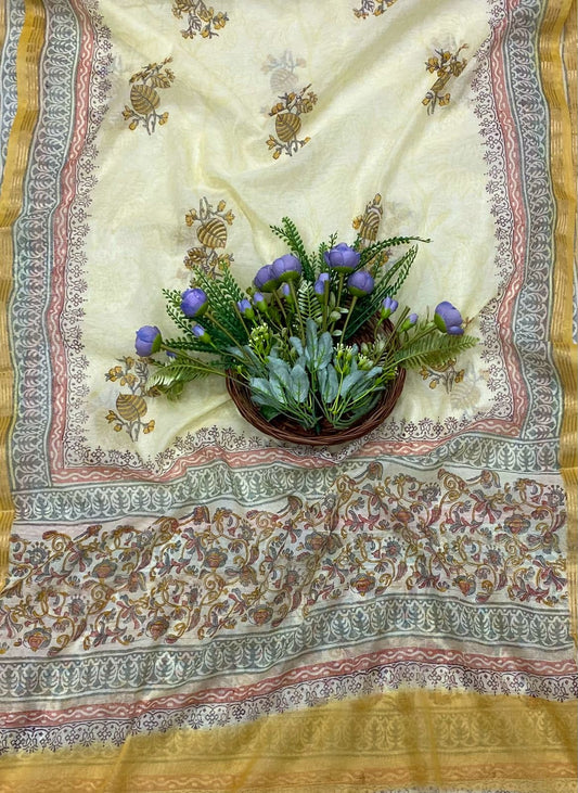 361B Cotton light Yellow suit Fabric / CKC Cotton Bazaar