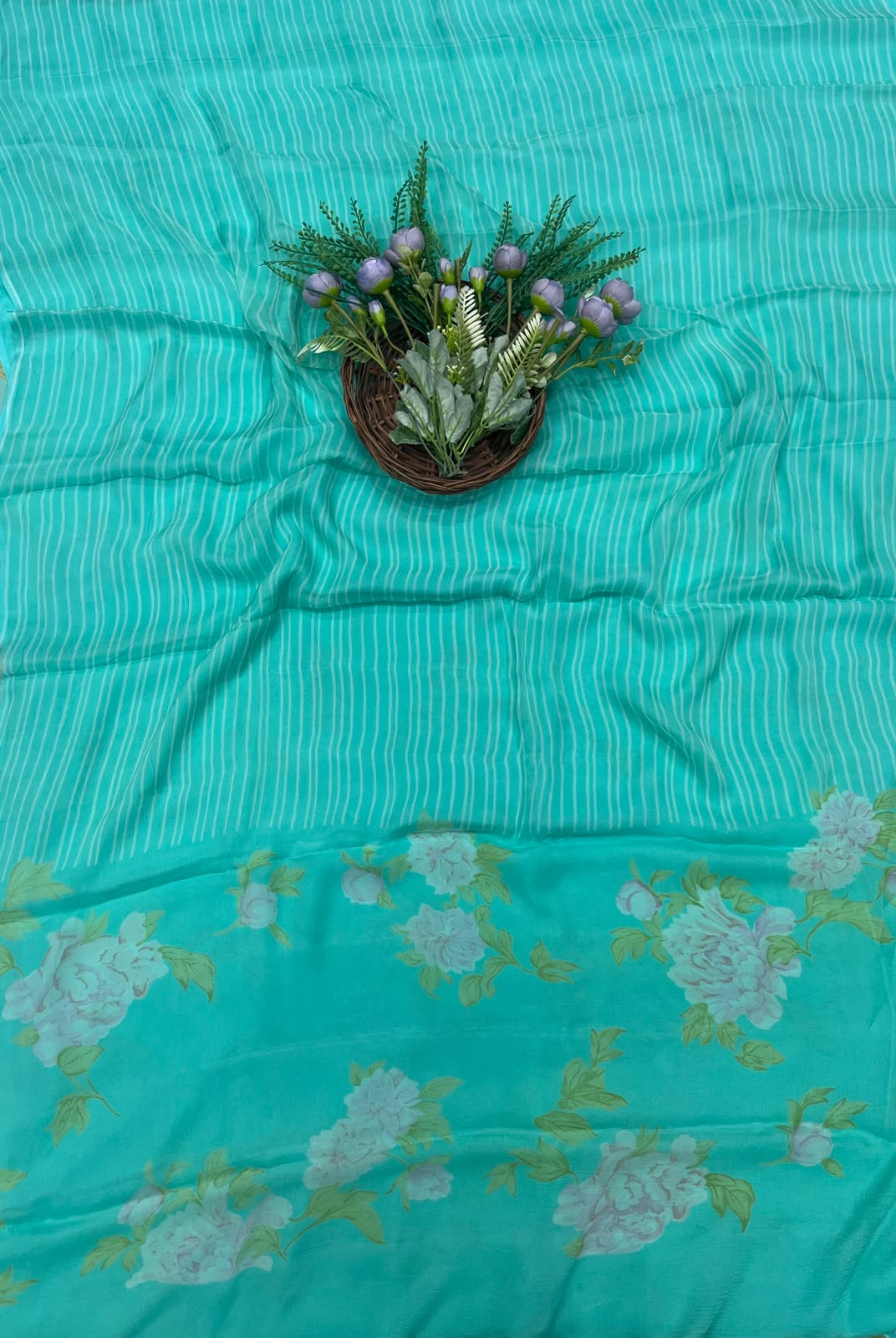 467B Chiffon Sea Green Suit Fabric / CKC Chiffon Suits