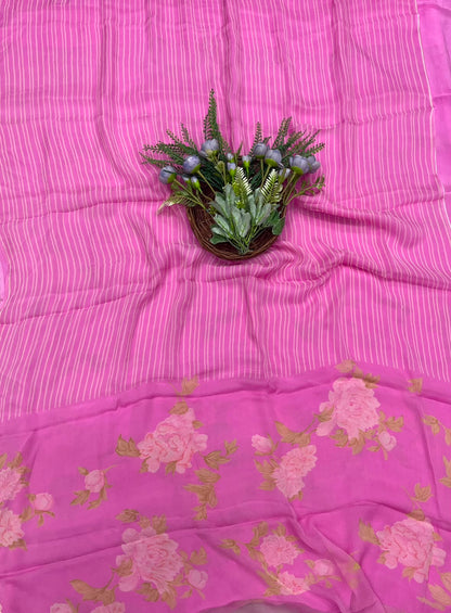 465B Chiffon Pink Suit Fabric / CKC Chiffon Suits