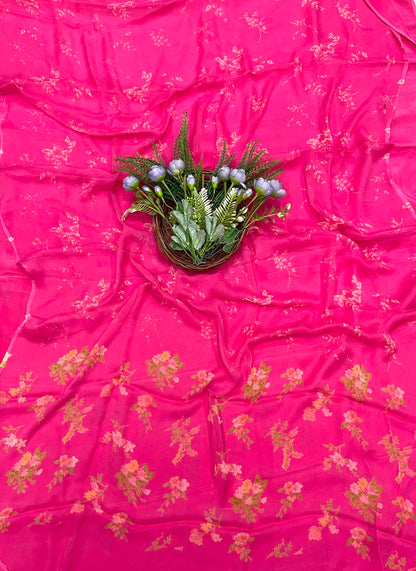 468B Chiffon Magenta Suit Fabric / CKC Chiffon Suits