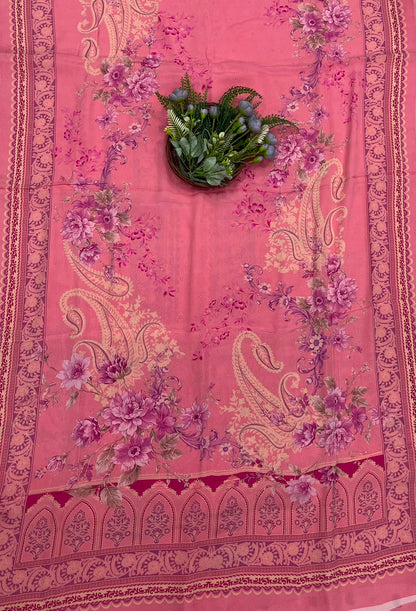 191C Crepe Pink Suit Fabric / CKC Crepe Suits