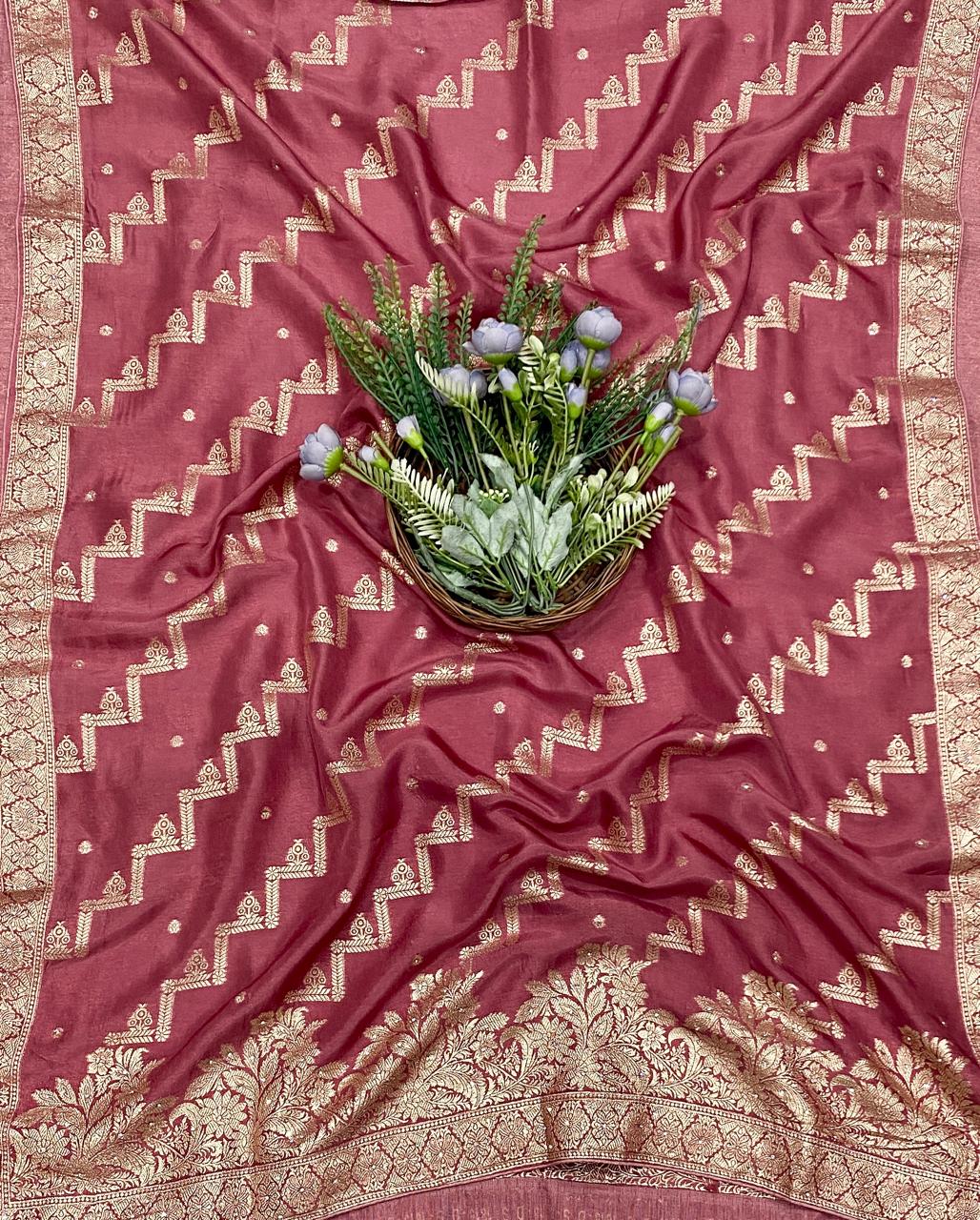 414C Dola Silk Dark Pink Suit Fabric/ CKC Partywear Collection