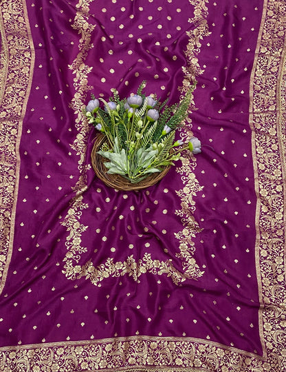 657C Dola Silk Dark Purple Suit Fabric/ CKC Partywear Collection
