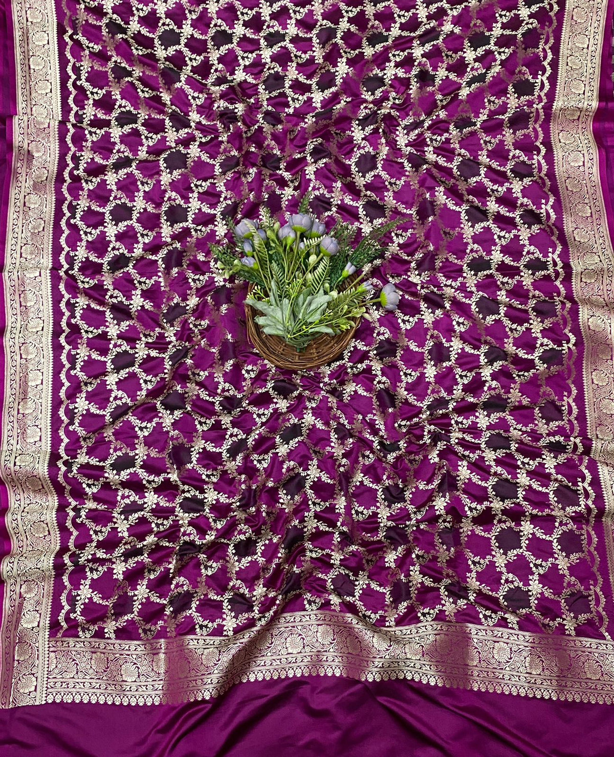 651C Banarasi Silk Purple Suit Fabric / CKC Banarasi Edit