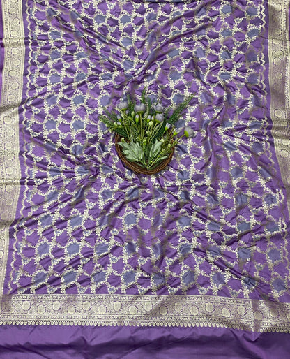 653C Banarasi Silk Mauve Suit Fabric / CKC Banarasi Edit