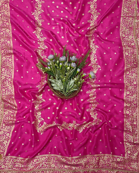 655C Dola Silk Majenta Suit Fabric/ CKC Partywear Collection