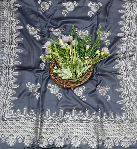 809C Pashmina Dark Grey Suit Fabric/ CKC Winter Suits