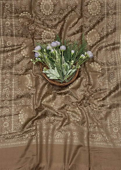 787C Pashmina Brown Suit Fabric/ CKC Winter Suits