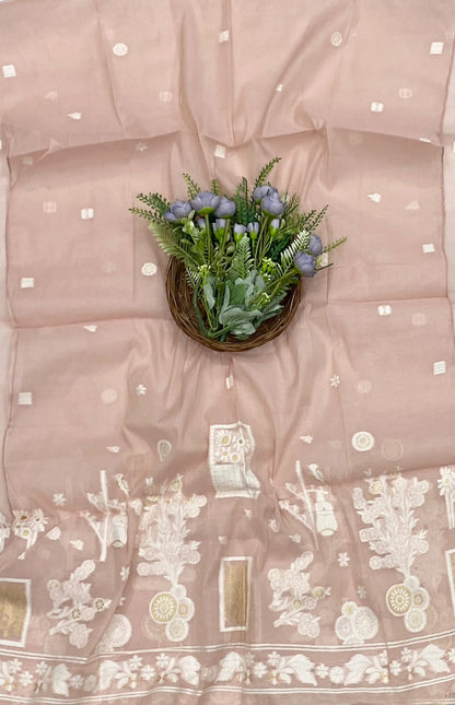 136D Mul Cotton Dusty Pink Suit Fabric / CKC Mul Cotton