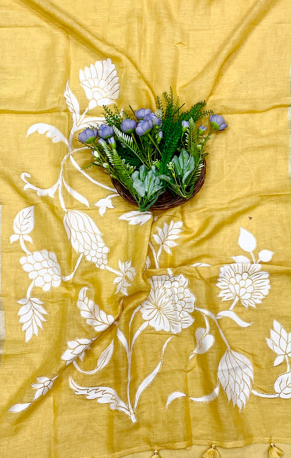451D Pure Linen Yellow Suit Fabric/ CKC Linen Suits