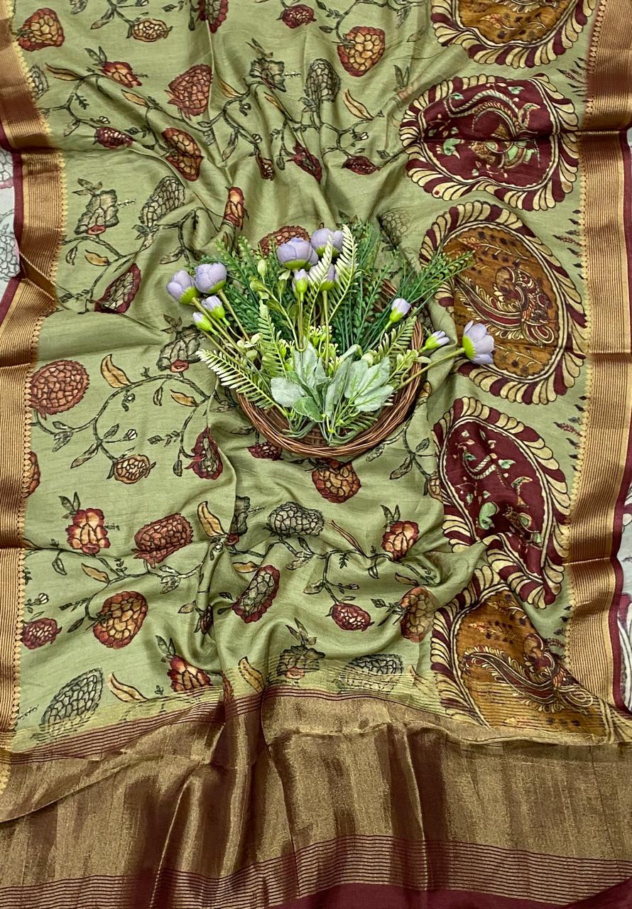 898D SILK GREEN SUIT FABRIC / CKC BANARASI COLLECTION