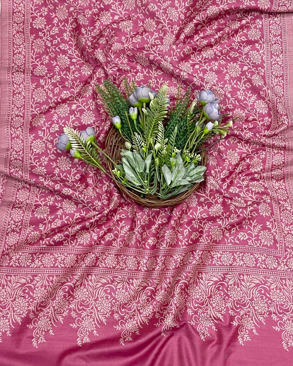 85E Pashmina Pink Suit Fabric/ CKC Winter Suits