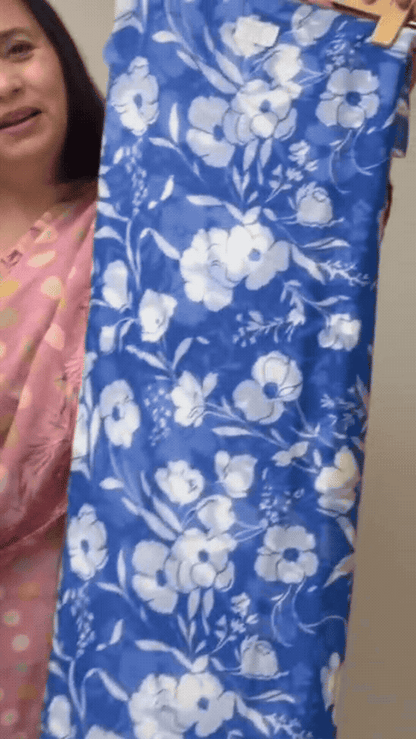 CKC 755 Georgette Blue Suit Fabric / CKC Georgette Suits