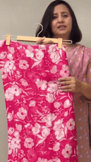 CKC 756 Georgette Magenta Suit Fabric / CKC Georgette Suits