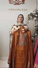 228A Jamdani Mustard Suit Fabric / CKC Jamdani Suits