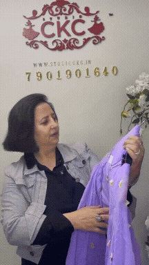 345A Jaipuri Cotton Lilac  Suit Fabric / CKC Jaipuri Suits