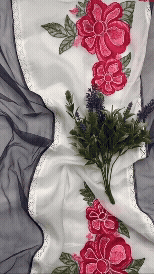 275B Cotton Navy Blue and White Suit Fabric/ CKC Cotton Bazaar