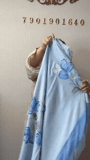 486 Chinon Sky Blue Suit Fabric/ CKC Hand Painted Suits