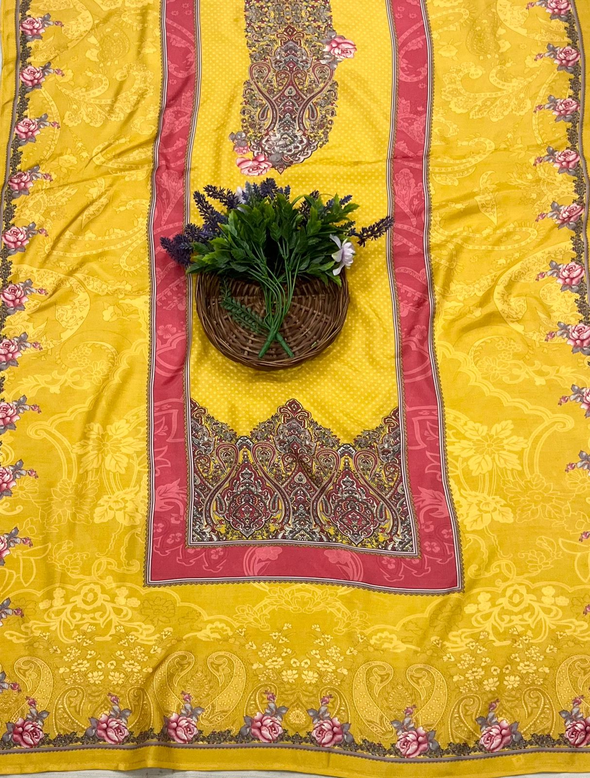 CKC 85 Muslin Yellow Suit Fabric / CKC Muslin Suits
