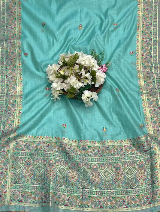 जॉर्जेट सी ग्रीन सूट फ़ैब्रिक / ईज़ी ब्रीज़ी PT-3