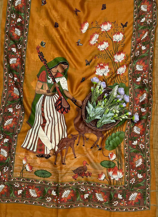 Ckc 93 Pure Maheshwari Musturd Suit Fabric / CKC Maheshwari Suits