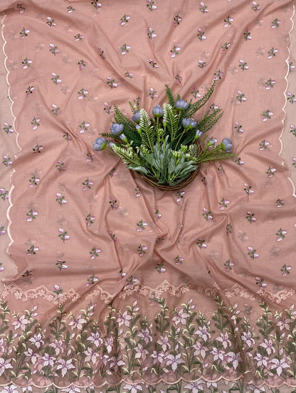 Ckc 520 Mul Cotton Peach Suit Fabric / CKC Mul Cotton