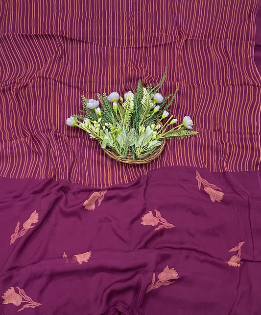 307B Crepe Wine Suit Fabric / CKC Crepe Suits